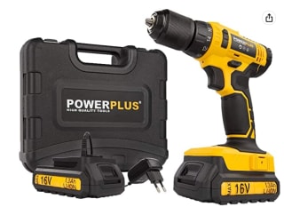 Taladro/atornillador 16v li-ion 2 bat POWERPLUS POWX00425 por 43.23€