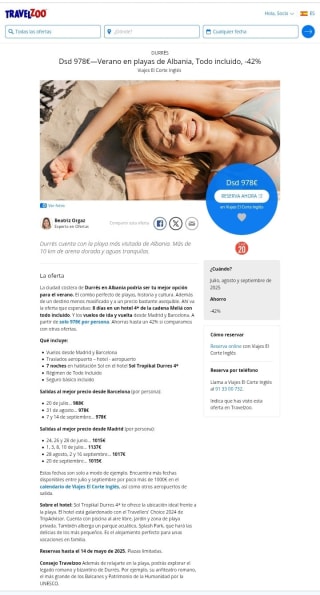 Playas de Albania 8 días con Todo Incluido desde 978€.