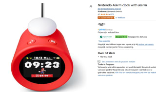 Nintendo Sound Clock Alarmo voor €86,95 dmv code bij Amazon