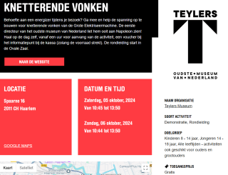 Gratis toegang/activiteiten tijdens Weekend van de Wetenschap op 5 & 6 oktober