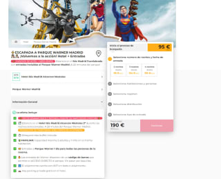 Estancia de 2 noches en el Ibis Madrid Fuenlabrada con entradas incluidas al Parque Warner Madrid y niño gratis por 98€pxp m2p