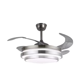 BEL AIR HOME Ventilador de Techo Selene: Aspas Desplegables, Luz LED 36W y Motor DC por 44,40€