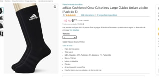 Pack x3 calcetines largos Adidas Cushioned Crew por 6.99€