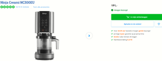 Ninja Creami IJsmachine - Ice Cream Maker voor €191 bij Coolblue