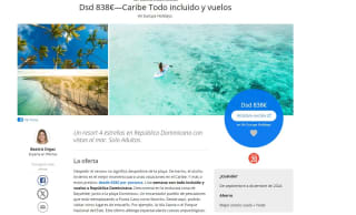 Escapada de 7 noches de alojamiento en Habitación doble en HM Alma de Bayahibe - Adults Only 4* y vuelos desde 838€