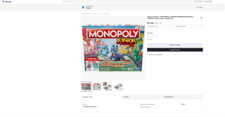 MONOPOLY JUNIOR Hasbro Original por 18,93€