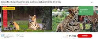 Entradas al Safari Madrid desde solo 16,20€