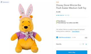 Disney Store Winnie the Pooh Easter knuffel voor €8,64 in de Disney Store