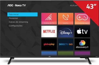 Smart TV da AOC de 43 polegadas Full HD - R$ 1.499,99