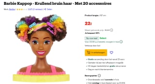 Barbie Mattel Kappop voor €22 bij Bol