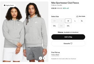 Nike Sportswear Club Fleece Hoodie voor €38,99 in de Nike store