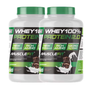 Pack 2 x Whey 100% Protein 2kg varios sabores Por 55,22€