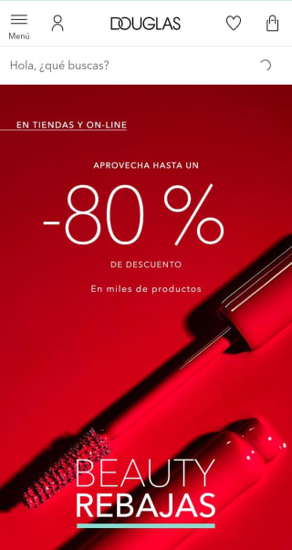 Hasta -80% de Descuento en Douglas.
