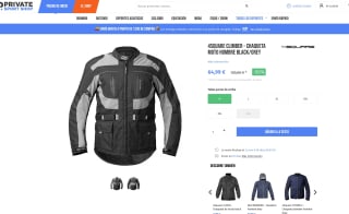 Chaqueta de moto 4SQUARE CLIMBER con espaldera a tan solo 64,99€