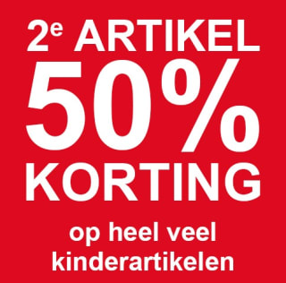2e artikel 50% korting op Kinderschoenen en -kleding bij Scapino