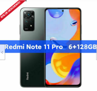 Xiaomi Redmi Note 11 Pro 6GB 128GB Smartphone 4G 5000 mAh 67W AMOLED Global por 228,65