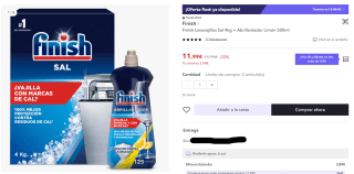 Artículos de limpieza Finish a precios mínimos en Miravia