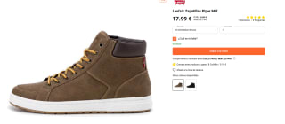 Levi's Zapatillas Piper Mid por 16,15€ más en descripción