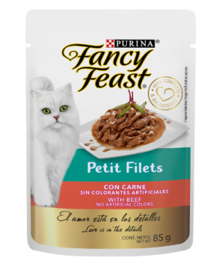 Pack x12 Purina Fancy Feast Pouches Petit Filete Carne por $145.74