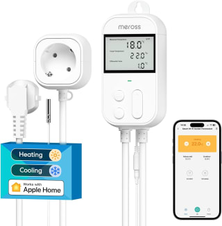 Meross Homekit Wifi Temperatuurregelaar voor koelen en verwarmen voor €35 bij Amazon