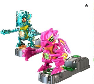 Bizak Biosaurus Kombat, Pack de Pelea Doble Fucsia y Verde por 8,28€