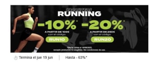 Hasta 20% descuento en Running desde Private Sport
