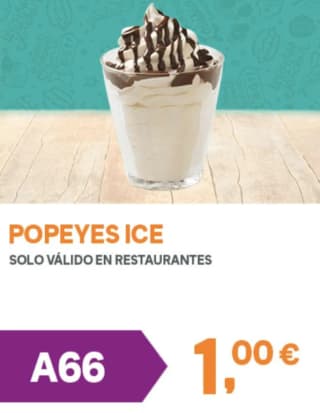 Helado en Popeye por solo 1€