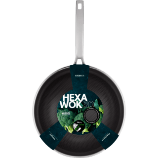 KitchenFun Hexa hybrid ns Wokpan Ø 30CM voor €24,99 bij Dirk