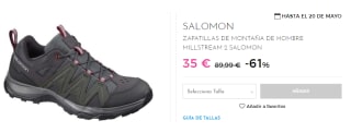 Zapatillas de Trekking de Hombre Salomon MILLSTREAM 2 por 35€