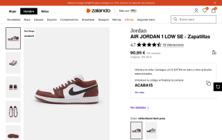 Air Jordan 1 Low SE por 77,31€