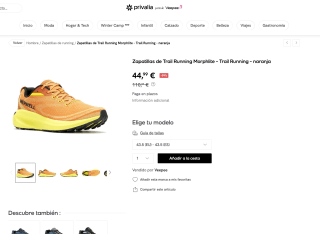 Zapatillas Merrell de Trail Running Morphlite Hombre por 44,99€