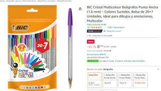 Pack de 27 bolígrafos multicolores Bic por 6.59€