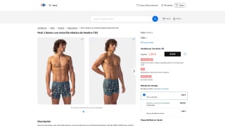 Pack 2 bóxers con cinturilla elástica de Hombre TEX por 1,99€