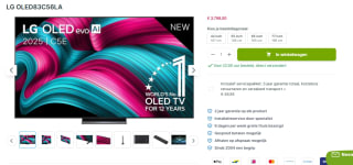 LG OLED83G55LW 83" EVO AI Oled TV voor €3.798 bij Plasmavisie
