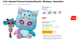 MGA Entertainment L.O.L. Tweens Costume Surprise Emma Emo voor €19,99 bij Bol