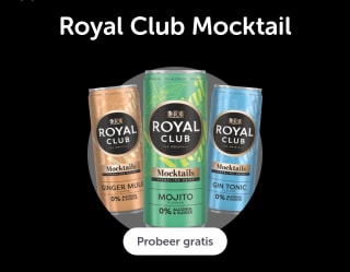 Gratis royal club mocktail via tikkie