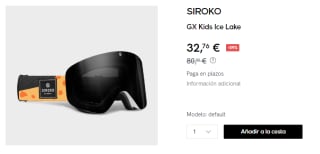 Gafas de esquí de niños GX Kids Ice Lake Siroko por 32.76€