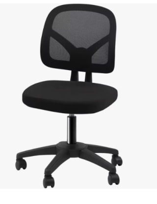Silla de Oficina Sin Reposabrazos con Soporte Lumbar y Tela de Malla por 33.99€ (Cuenta Nueva 21.99€)