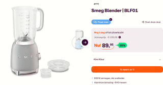 Smeg blender 800W - 1,5L - Jaren '50-stijl voor €89,95 bij Ibood