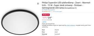 Philips 929002546401 Superslim SceneSwitch Zwart 15W voor €24,99 bij Amazon