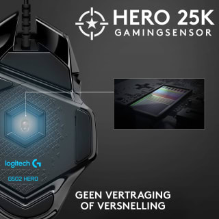 Logitech G502 HERO - Bedrade Gaming Muis - 25.600 DPI voor €34,90 bij Amazon