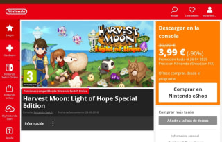 Juego Harvest Moon: Light of Hope Special Edition por 3,99€