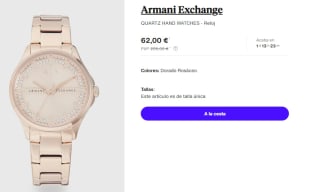 Reloj para Mujer Armani Exchange QUARTZ HAND WATCHES por 62€