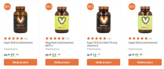 25% korting op eigen merk & 15% korting op top merken bij Vitaminstore