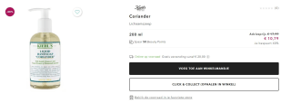 Kiehls Liquid Soaps Coriander - handzeep voor €10,79 bij Douglas