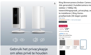 Ring Indoor Cam 2nd generatie (Wit) voor €29,99 met Amazon prime