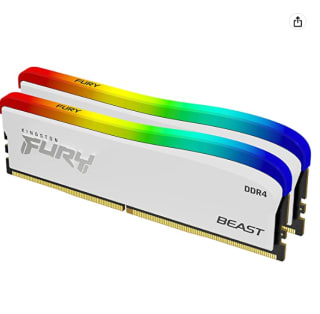 Memoria Kingston FURY Beast Blanco Special Edition DDR4 3200 MHz 32GB 2x16GB CL16 por 108.11€