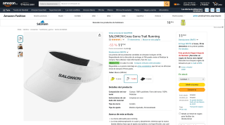 Gorra Trail Running Salomon Cross por 11,35€