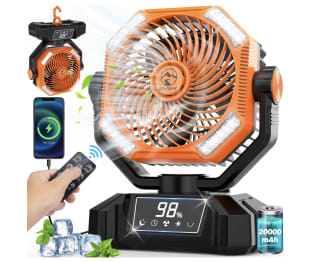 Ventilador Multper con Luz LED 20000 mAh Recargable por solo 29,99€