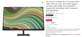Monitor de 27" Full HD marca HP V27ie G5- por 104€